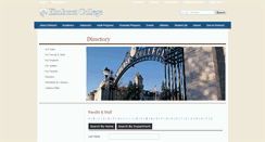Desktop Screenshot of directory.elmhurst.edu