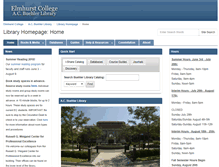 Tablet Screenshot of library.elmhurst.edu